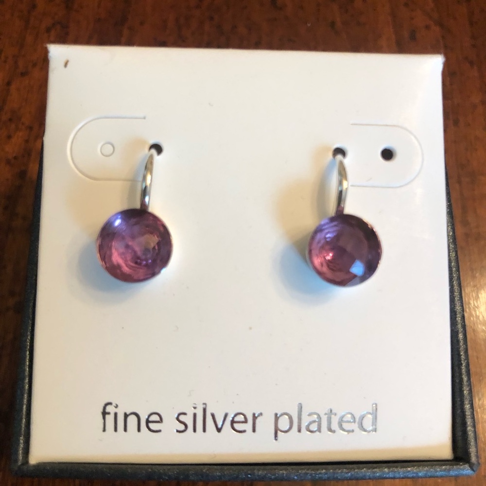 Purple earrings - Picture 3 of 4
